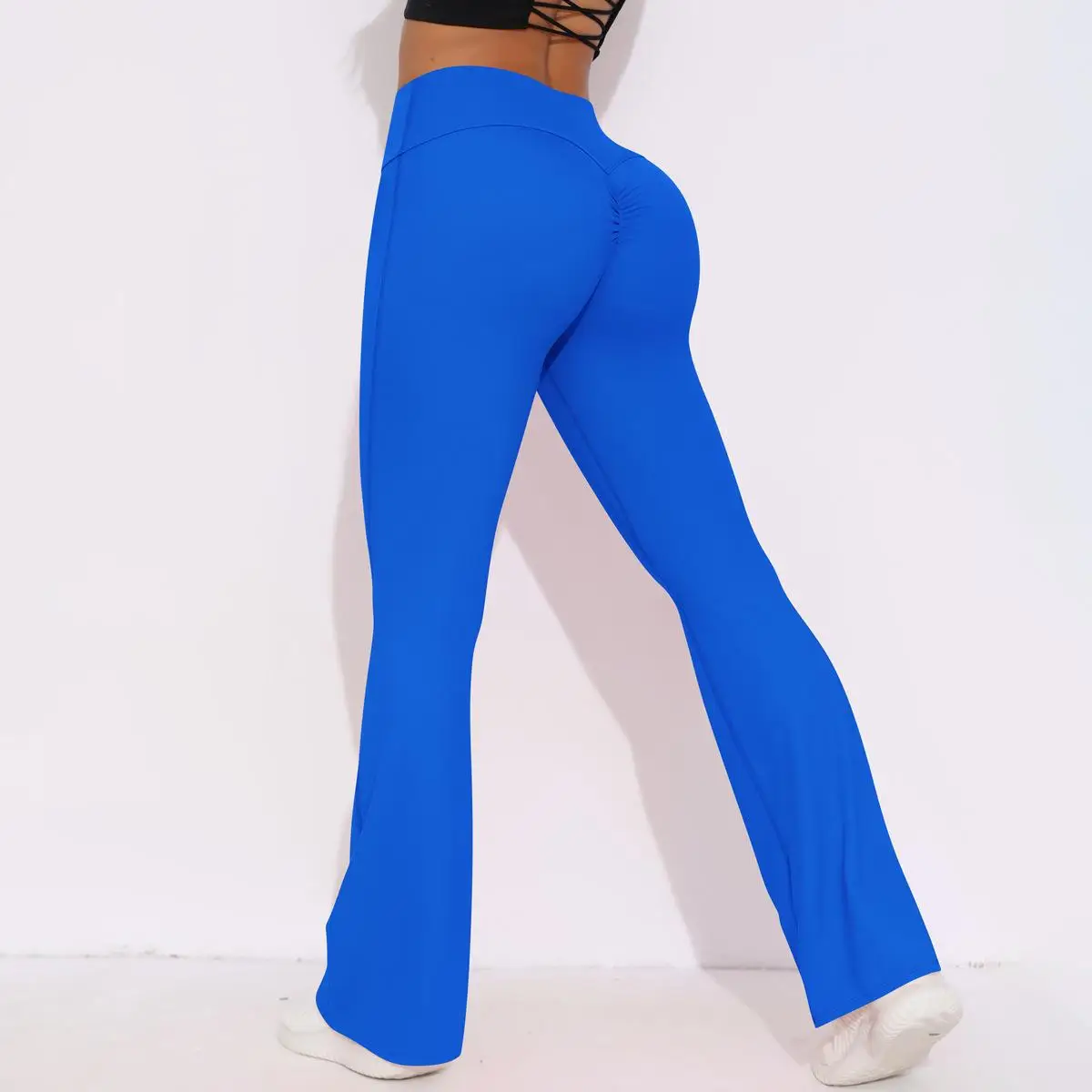 Flared Leggings Bell-bottom Yoga Scrunch Flared Pants Women Workout Fitness Gym Pilates Sports Push Up Flare Leggings Sportswear