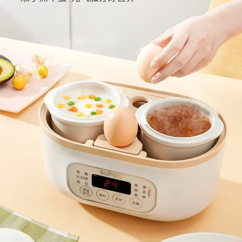 Electric Stewpot Porridge Pot Baby Food Supplement BB Pot Bird's Nest Small Electric Stew Pot Water-Proof Household