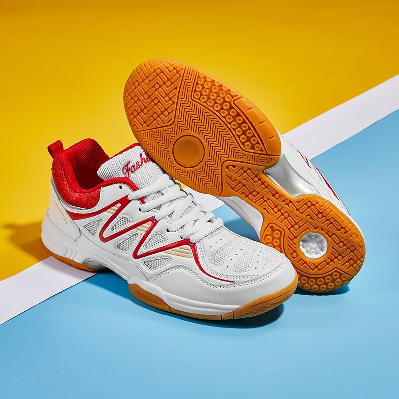 Novos tênis profissionais para homens mulheres respirável badminton voleibol sapatos de treinamento esporte indoor tênis tamanho grande