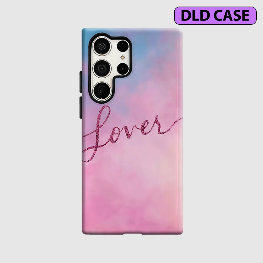 Lover Pastel Sky Phone Case for Samsung Galaxy S26 S25 Ultra S24 S23 Ultra Plus Shockproof Double Layer Tough Back Cover