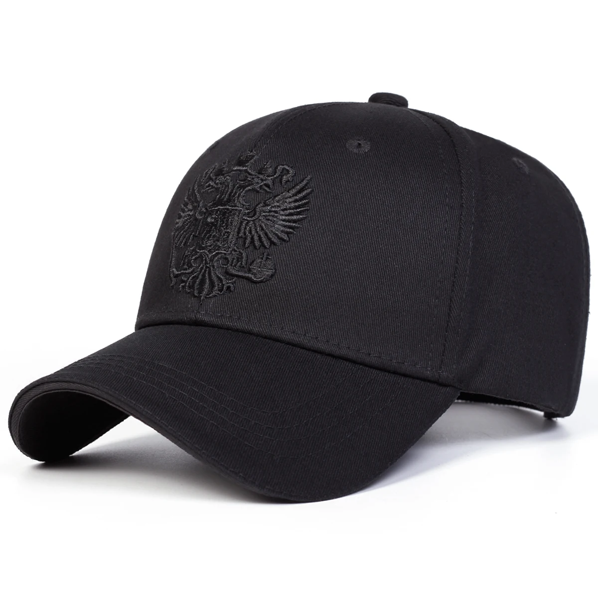 Unisex-Baseballmützen mit doppelköpfigem Adler-Stickerei, für Frühling und Herbst, für den Außenbereich, verstellbare Freizeithüte, Sonnenschutzhut, Sportkappe – Detail 2