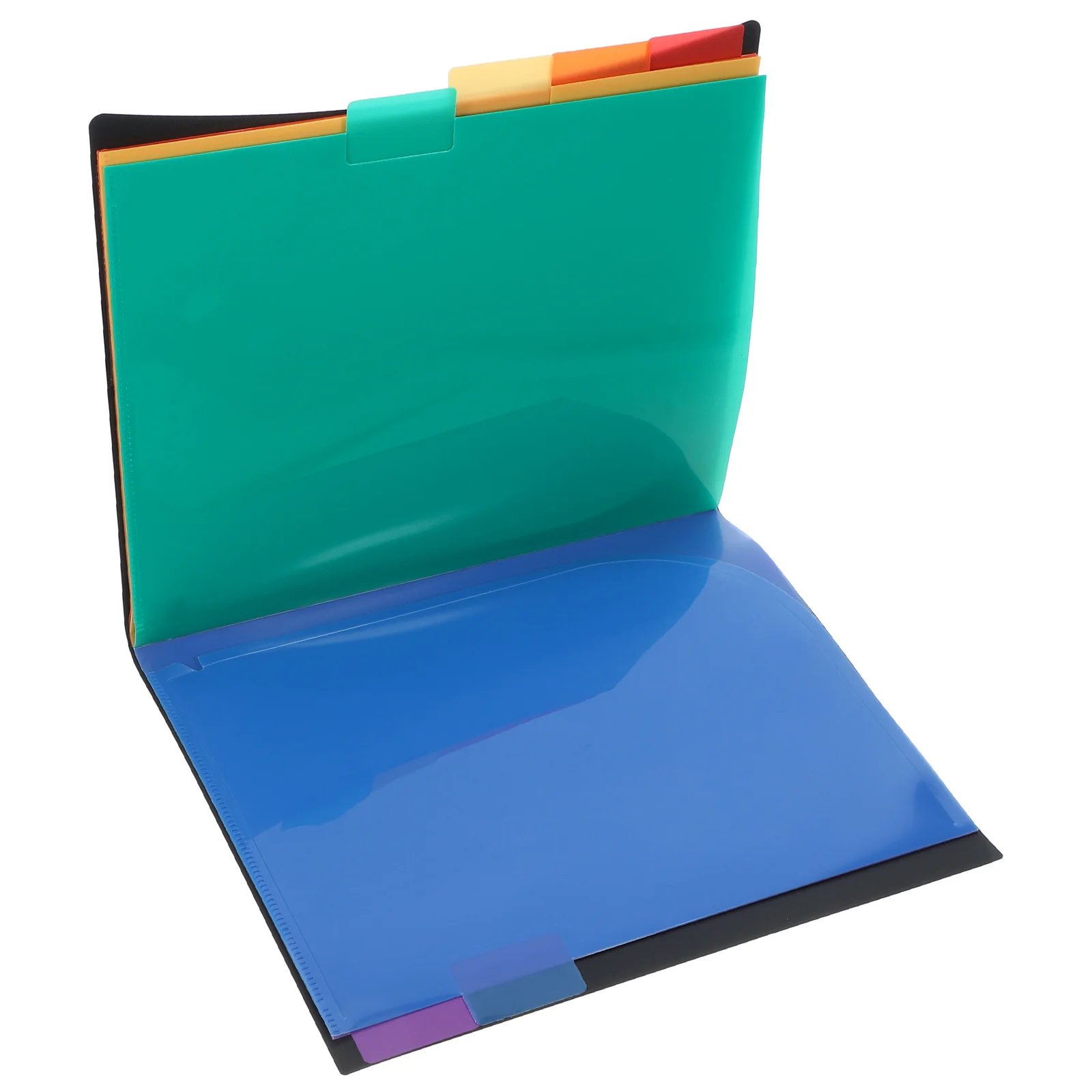 File Folder PP Material Heavy Duty Plastic Document Organizer with Pocket for Office Business Conference Paper Files Storage