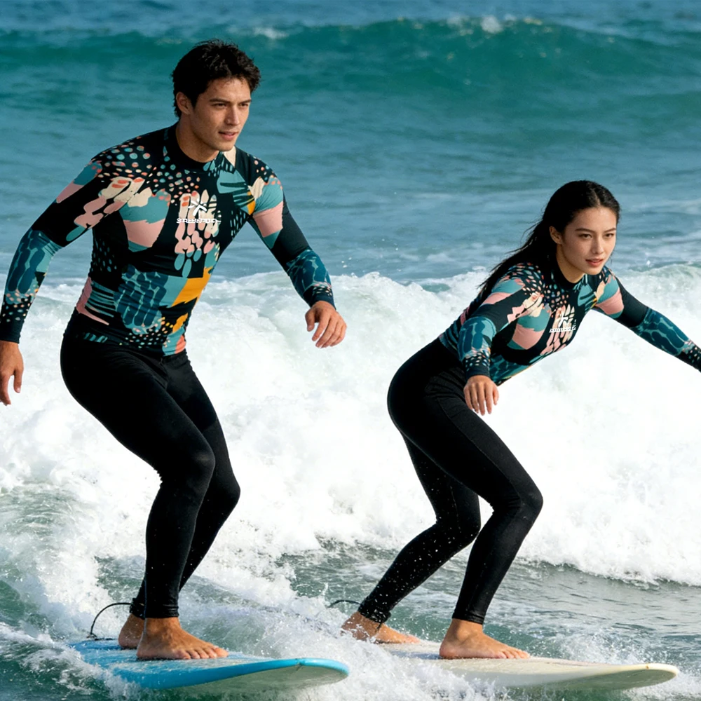 

Rash Guard Long Sleeve Men's and Women's Luxury Surfing Clothing T-shirt High Quality Swimsuit Swimwear for Beach Water Sport