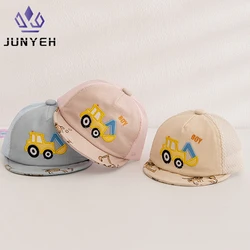 Summer Baby Hat Korean Cartoon Car Boy Baseball Cap Outdoor Travel Sun Protection Baby Hat For Kids 3-12 Month