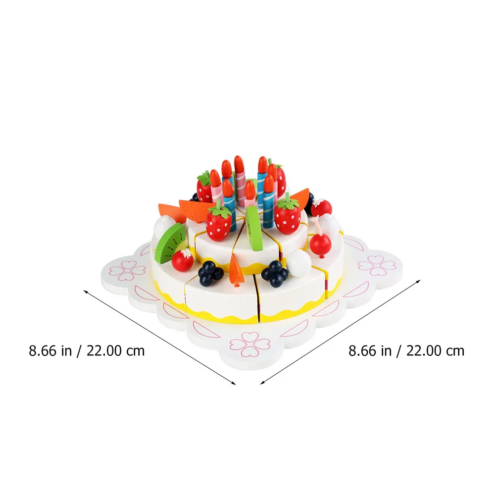 1set 1Set Küche Combo Holz Kuchen Schneiden Set Für Kinder Hand-Auge-koordination Montessori Lernen Puzzle pädagogisches Spielen Lebensmittel