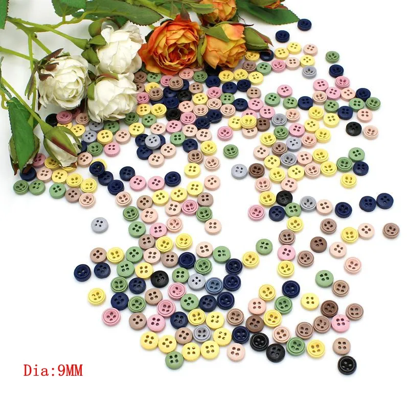 100 sztuk lub 200 sztuk/partia Mix mini przyciski dla craft scrapbooking drewna małe przyciski 9mm -10mm diy rzemiosło dostarcza Home Decor