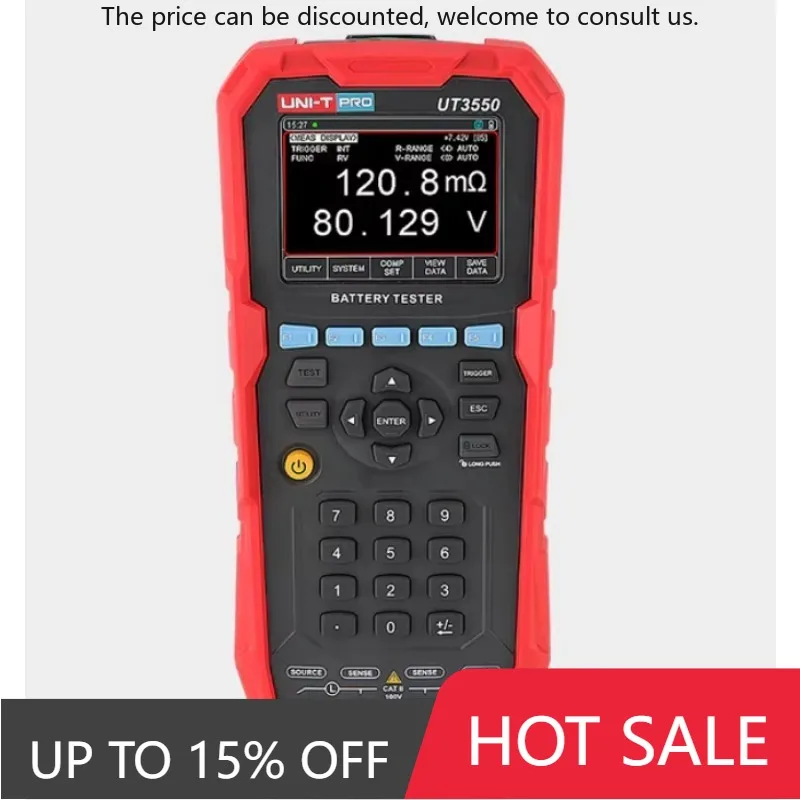 

UNI-T UT3550 Handheld Battery Tester For Battery Internal Resistance Testing And Verification In The New Energy Industry In Asia