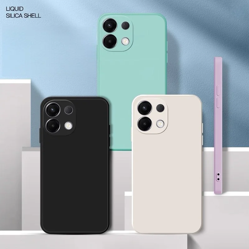 Modische, einfarbige, stoßfeste Schutzhülle aus flüssigem Silikon für Redmi 15C 5G / 4G (171 mm) – Detail 3