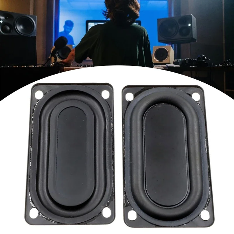 2Pcs Rubber Diaphragm 5090 with Mounting Holes Rectangular Bass Resonance Passive Radiators Speakers Vibration Membrane