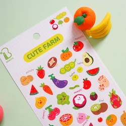 Korean BONITO Cute Farm Nylon Stickers Scrapbooking Diy Journal Diary Sticker Cute Decor Gift Stationery Sticker School Gifts