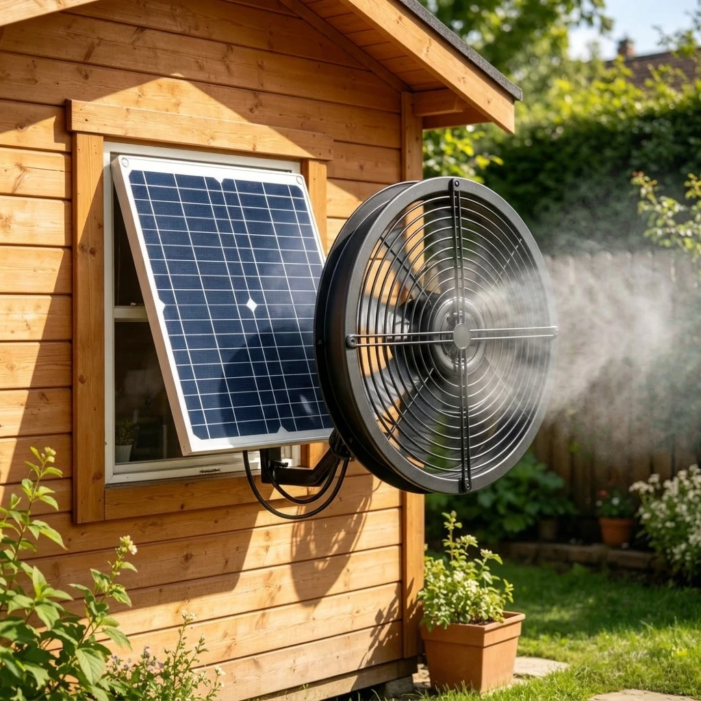 Renewable Energy House - Солнечный вентилятор-вытяжка с солнечной панелью для
