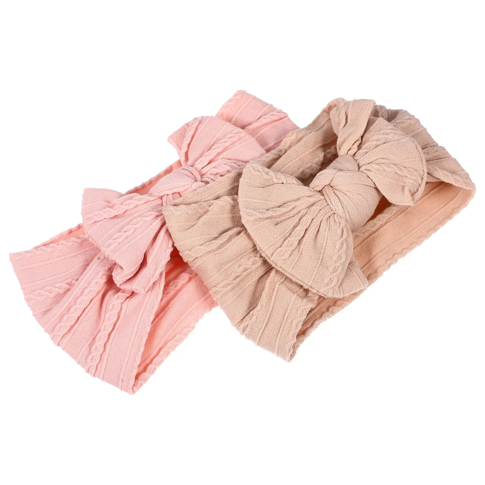 

2Pcs Soft Butterfly Bow Headband for Infant Girls Comfortable Adjustable Newborn Hair Bands Cute Wear-Resistant Baby Hair