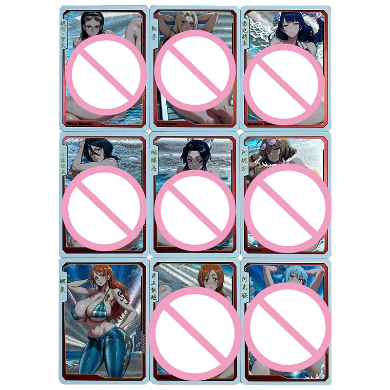 Anime Goddess Story DIY ACG Collectible Cards Android 18 Tifa Hyuga Hinata Mikasa Nami Fubuki Aqua Toys for boys Birthday Gifts