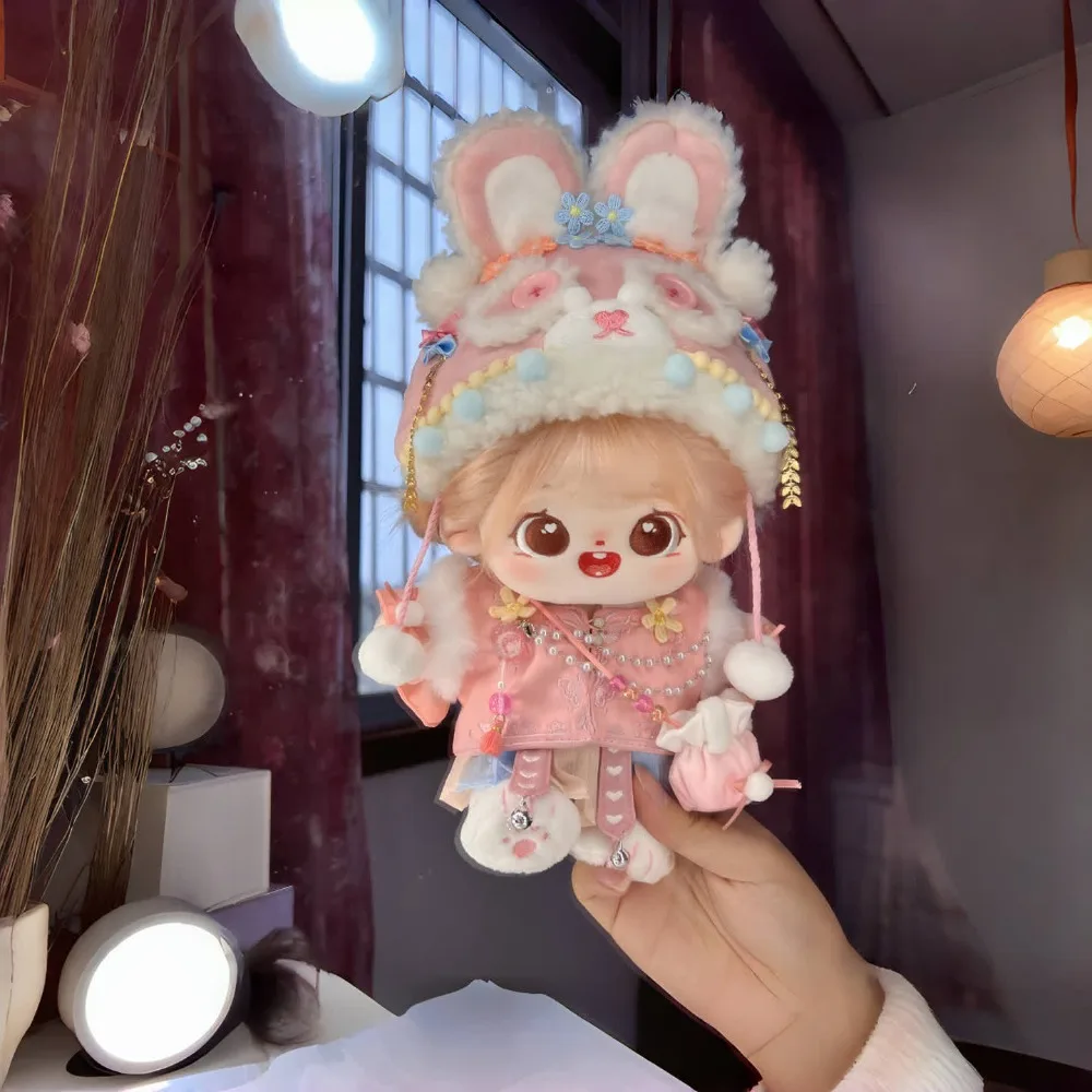

20cm Cute Dress Up Baby Clothes Cotton Doll Can Change Clothes With Skeleton Cloth Dolls Big Eyes Figure Dolls Collection Gift
