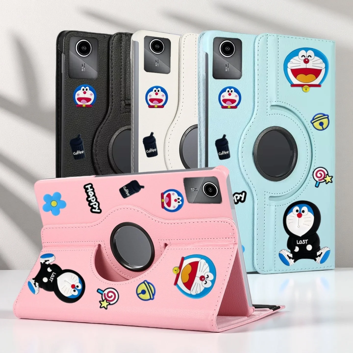 

For Lenovo Tab Idea 11,Lenovo Tab M11,Xiaoxin Pad 2024 2025 Case PU Leather Hard Back Cover DIY Cartoon Kids Tablet Cases