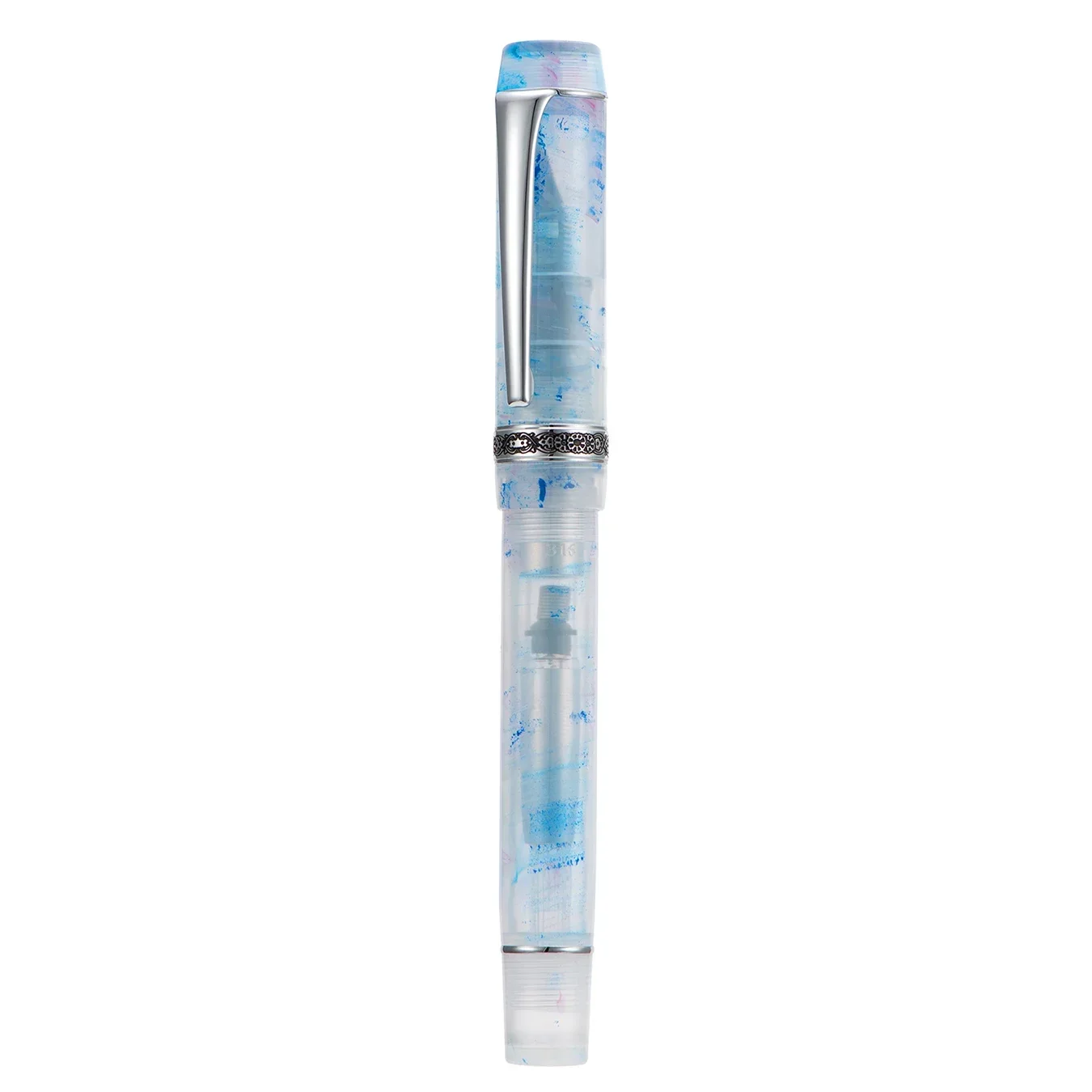 Kaigelu 316A Pink White Celluloid Fountain Pen Iridium EF/F/M Nib Writing Office Business Ink Gift Pen for Students