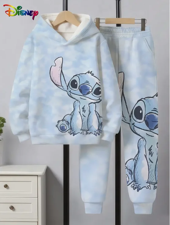 

Children Hoodies Stitch Kawaii Fashion Pullover Sweatshirt Anime Trucksuit Manga Cartoons Girls Boy Kids Autumn Casual Clothes