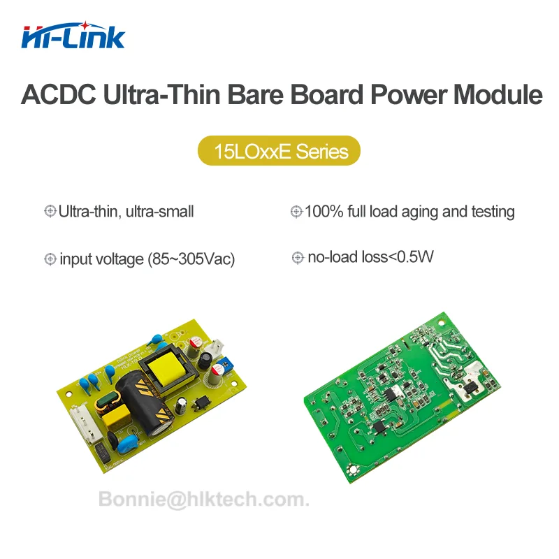 

Hi-Link 15W 5V/12V/24V 15LO05E 15LO12E 15LO24E Bare Board AC-DC Power Module 85-305VAC for Power Industrial Equipment
