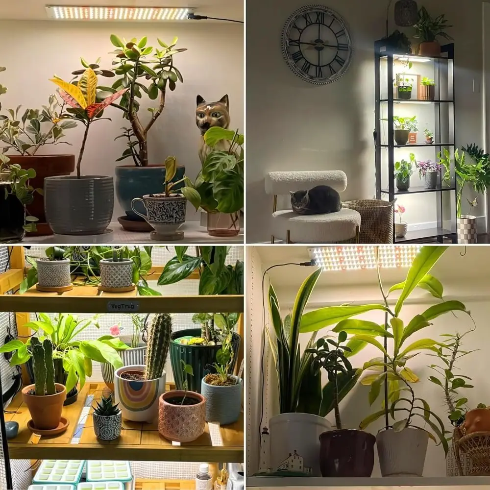 

3 Lighting Modes Plant Grow Light 10 Dimmable Levels 24-Hour Timer Cycle Under Cabinet Grow Lamp Easy to Install