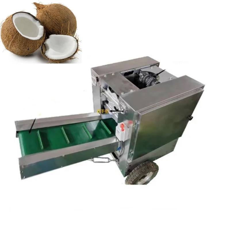 Stainless Steel Mature Old Coconut Husk Fiber Extracting & Defibering Processing Machine with Copper Coil Motor