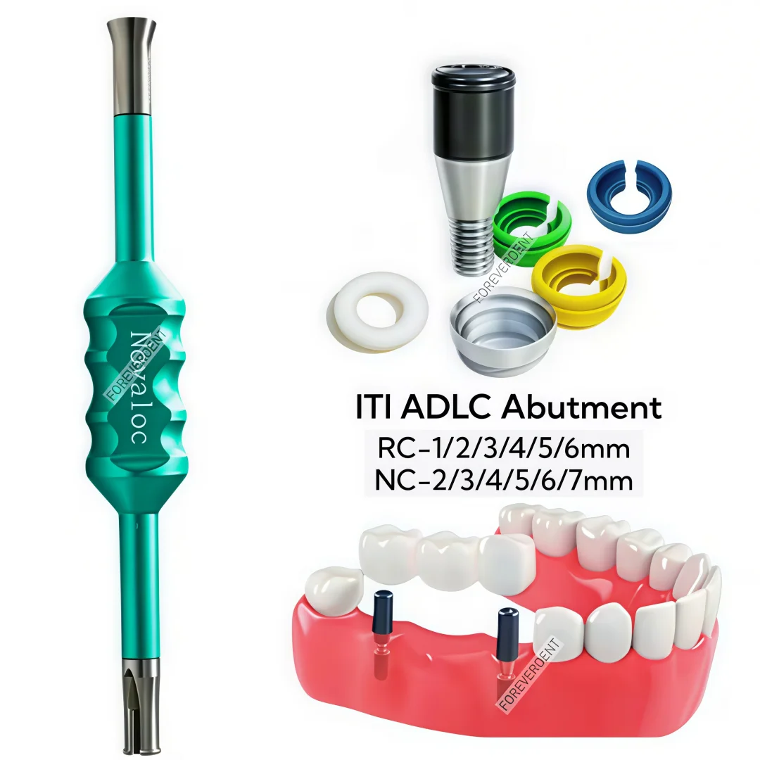Locator Mounting Tool Retention Caps ITI Abutment Peek Caps ADLC Titanium Housing Cap ITI-RC/NC