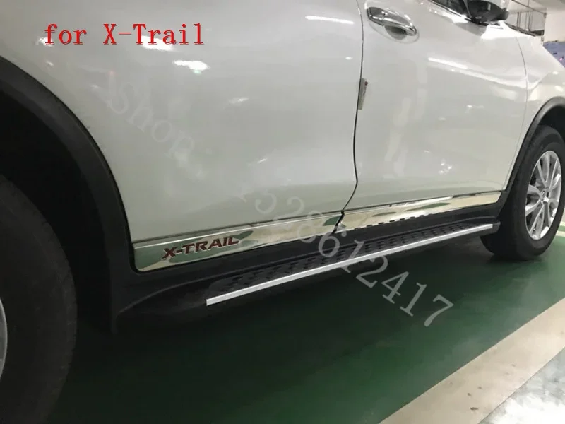 for Nissan X-Trail X Trail T32 2014-2021 Stainless body side moldings side door decoration door edge protection Accessories