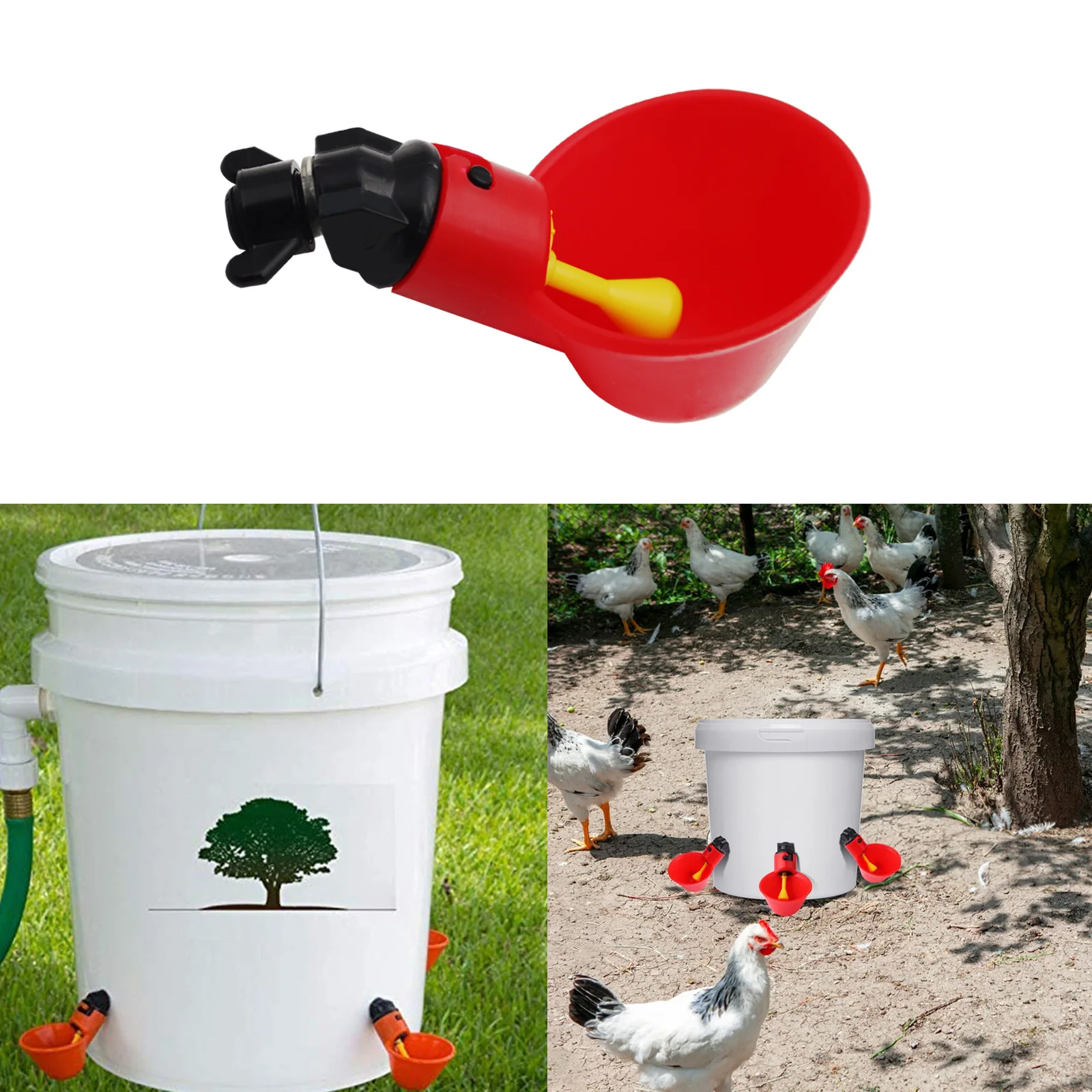 5/10/15 Stücke Huhn Wachtel Hängende Wasserbecher Nippel Trinknapf Vögel Wassernapf Trinkbecher für Hinterhof Automatisches Geflügel – Detail 6