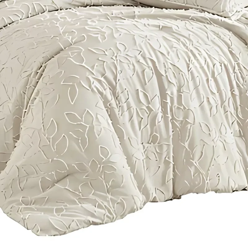 Elegant Embroidered Pilling 3Pcs Bedding Comforter Set for Boutique Hotel
