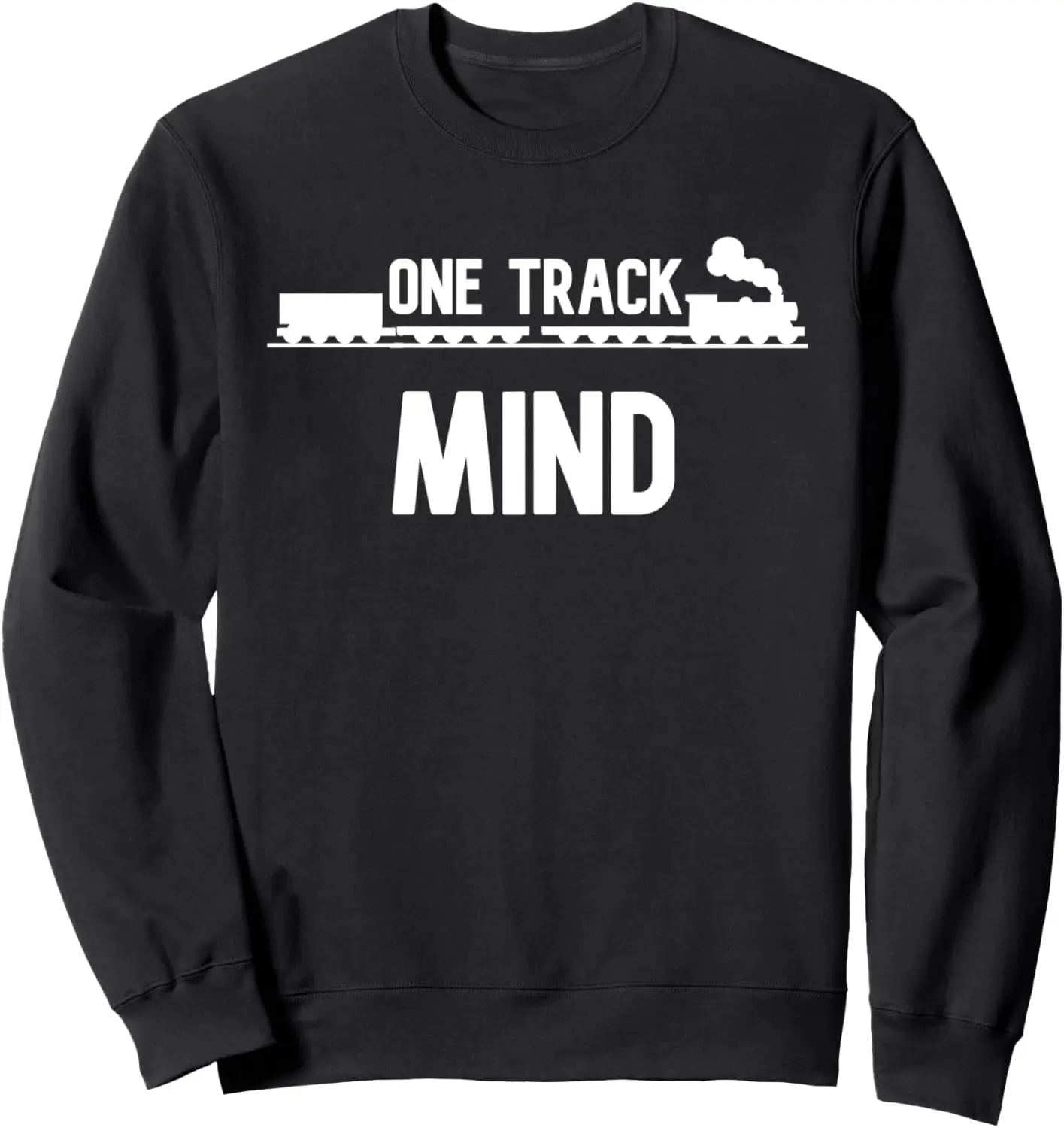 Train Shirts For Boys One Track Mind Steam Train Railroad Sweatshirt