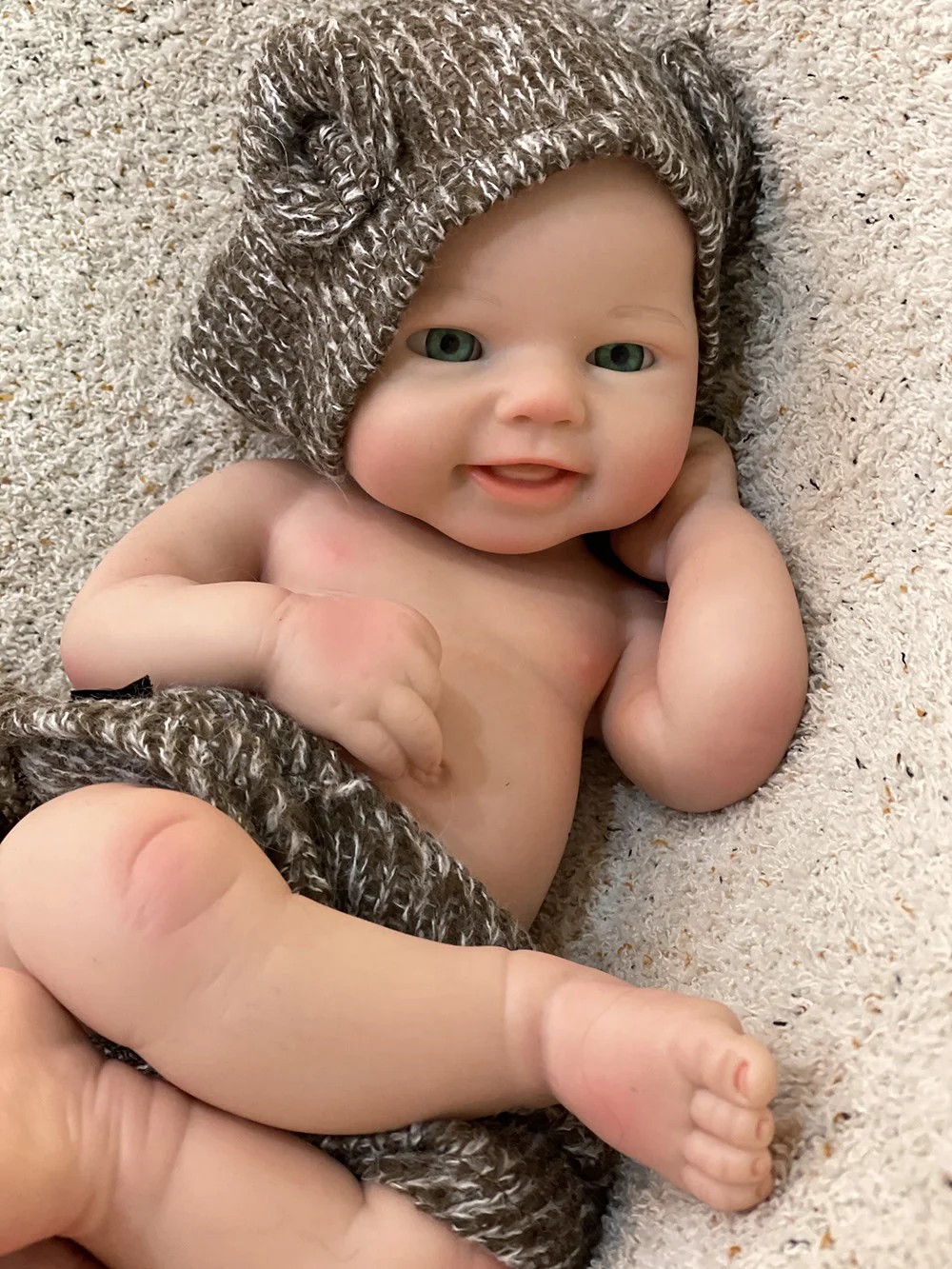 

Attyi 16inch Dolls Full Body Solid Silicone Reborn Boy/Girl Dolls Handmade Painted Newborn Baby Dolls reborn de silicona