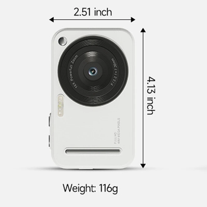 Digital Camera, Autofocus 48MP AF 4K Camera For Kids With 16X Zoom Anti Shake For Teens Kids
