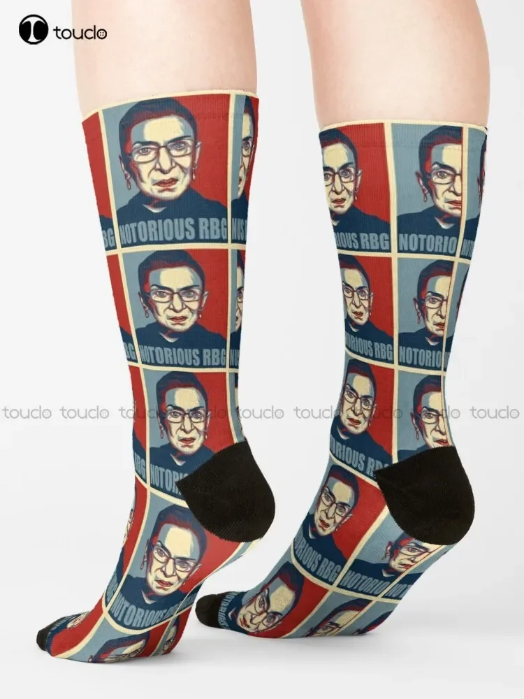 Notorious Rbg Ruth Bader Ginsburg Socks Anime Socks Personalized Custom Unisex Adult Teen Socks Halloween Christmas Gift