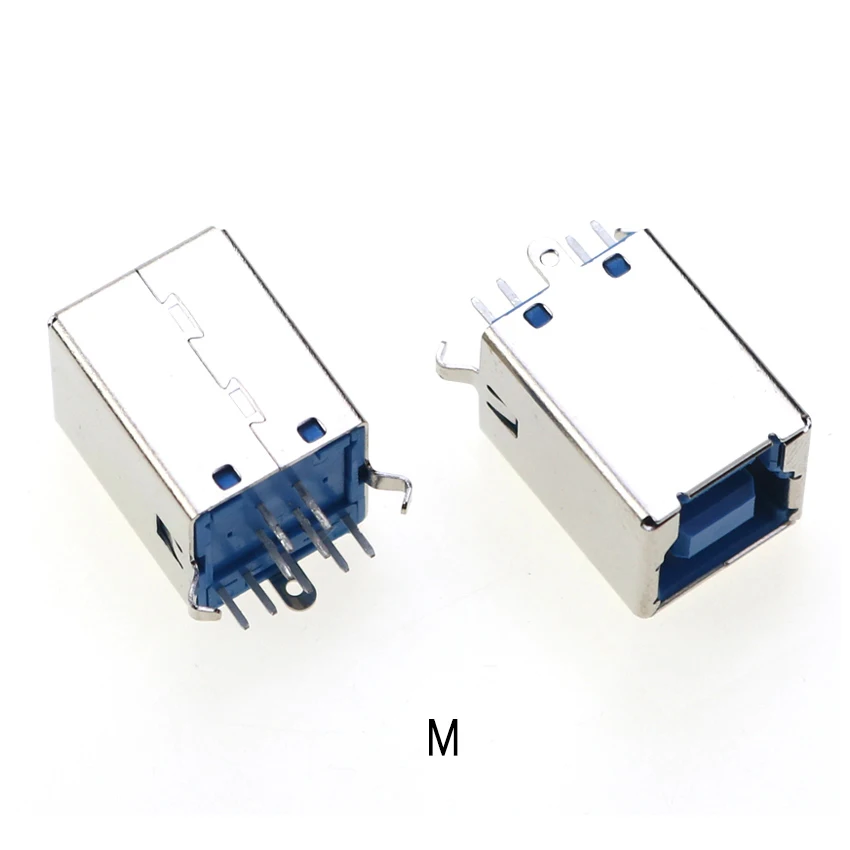 2 Stück USB 3.0 USB-3.0-AF AM Typ Port Stecker Buchse Lötanschlüsse PCB-Buchse für USB-Schnittstellenanschluss 90/180 Grad – Detail 15