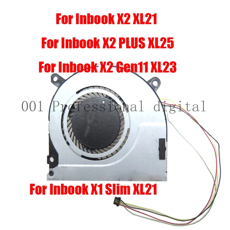 Сменный вентилятор процессора для Infinix для Inbook X1 Slim XL21 / X2 XL21 / X2 PLUS XL25 / X2 Gen11 XL23 DC5V 0.5A Новый