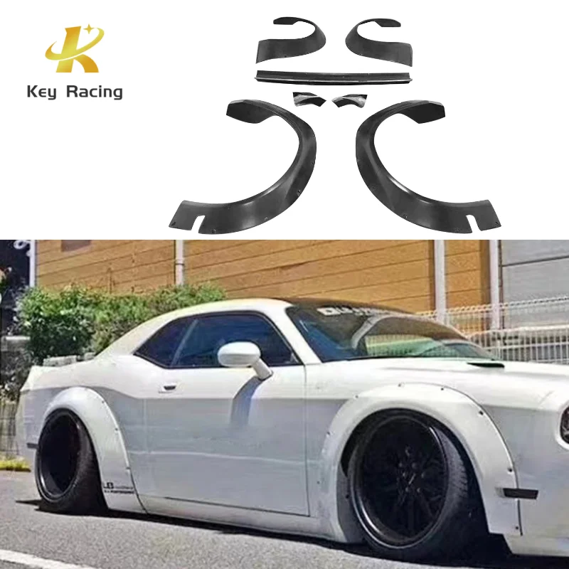 Challenger High Quality LB Style Wheel Eyebrow Bodykit For Dodge Challenger 2015-2022 Fenders Protective Wheel Eyebrow