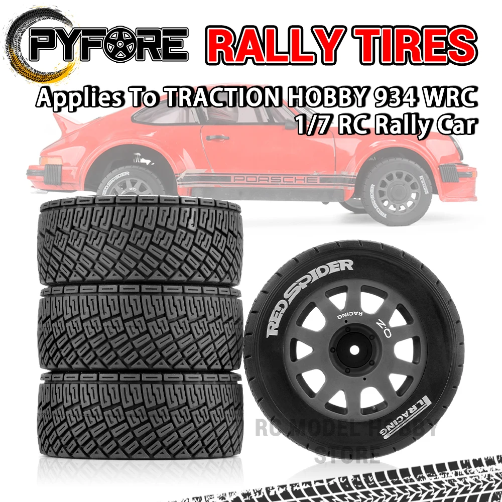 

Гоночные шины PYFORE, адаптер 100X40 мм, 17 мм/12 мм/14 мм, 4 шт. для KM WRC C3 TRACTION HOBBY 934 1/7 1/8, радиоуправляемая модель, раллийные автомобильные аксессуары