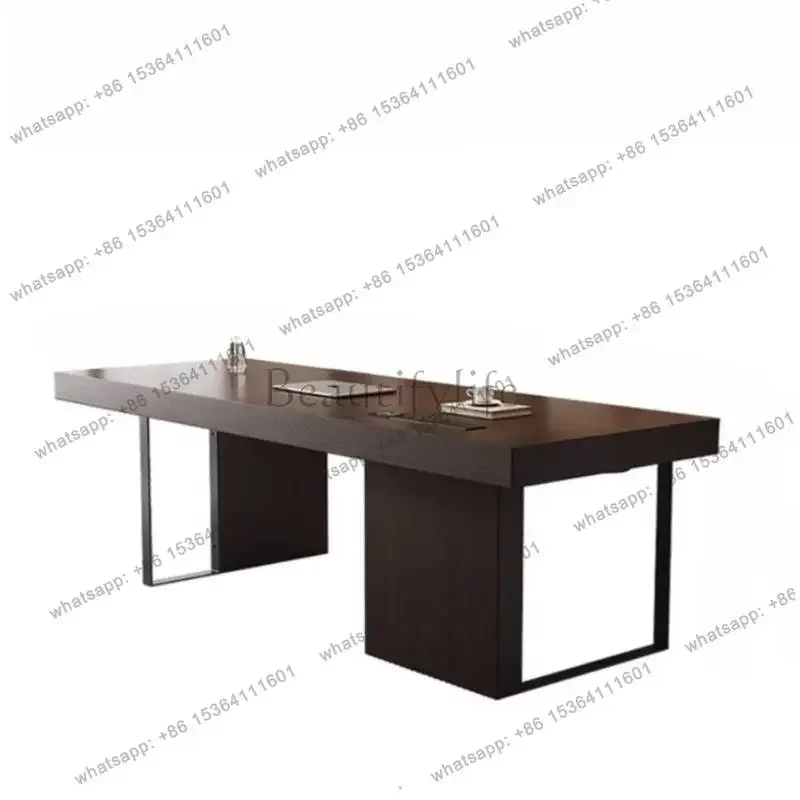 

LXDecoration Storage Office Desks Manager Strong Drawers Cheap Office Desks Modern Luxury Black Scrivania Small Spaces Furniture