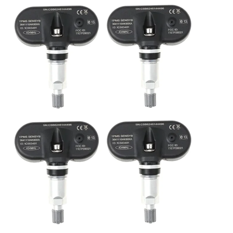 4PCS Tire Pressure Sensor TPMS for Great Wall Haval H5 Wingle 5 C30 434MHZ 3641110-K80 3641110AK80XA