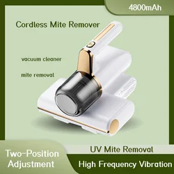 Cordless Handheld Mite Remover Household Cleaning Appliance 140000PA Vacuum Cleaner USB Type-c Rechargeable UV Mite Remover