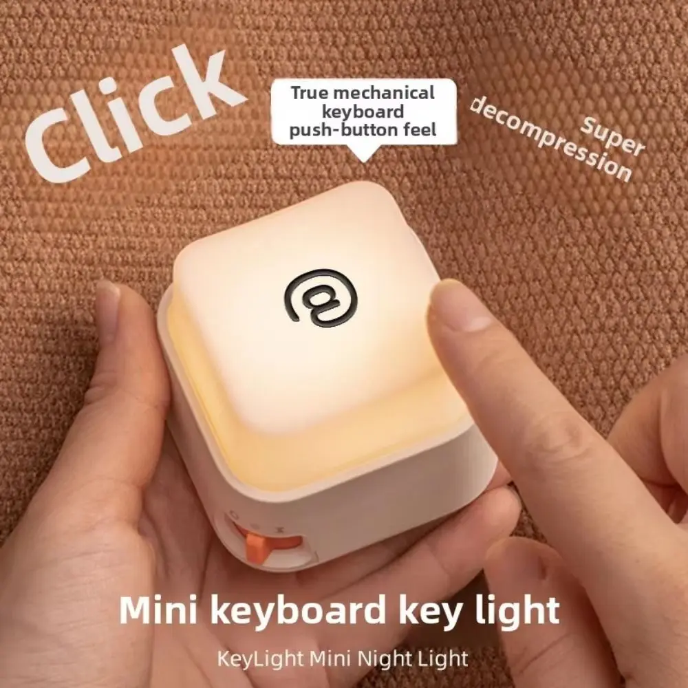 

Adjustable Keyboard Click Style Light Portable Magnetic Attraction LED Touch Night Lamp With Stickers Dimming