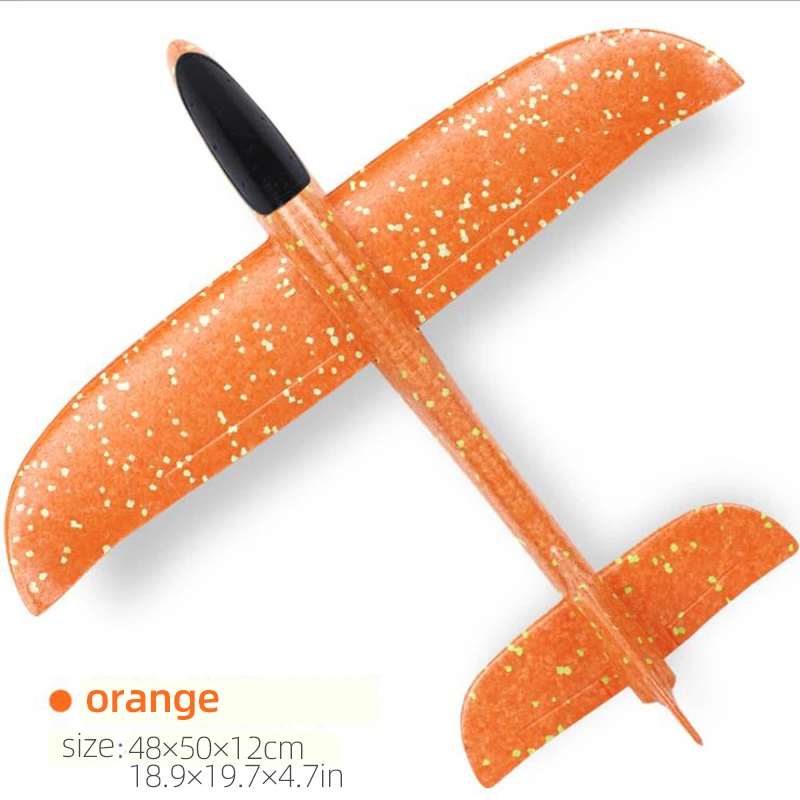 50CM Big Foam Plane Glider Hand Throw Airplane Light Inertial EPP Bubble Planes Outdoor Launch Toys for Children Boys Gift