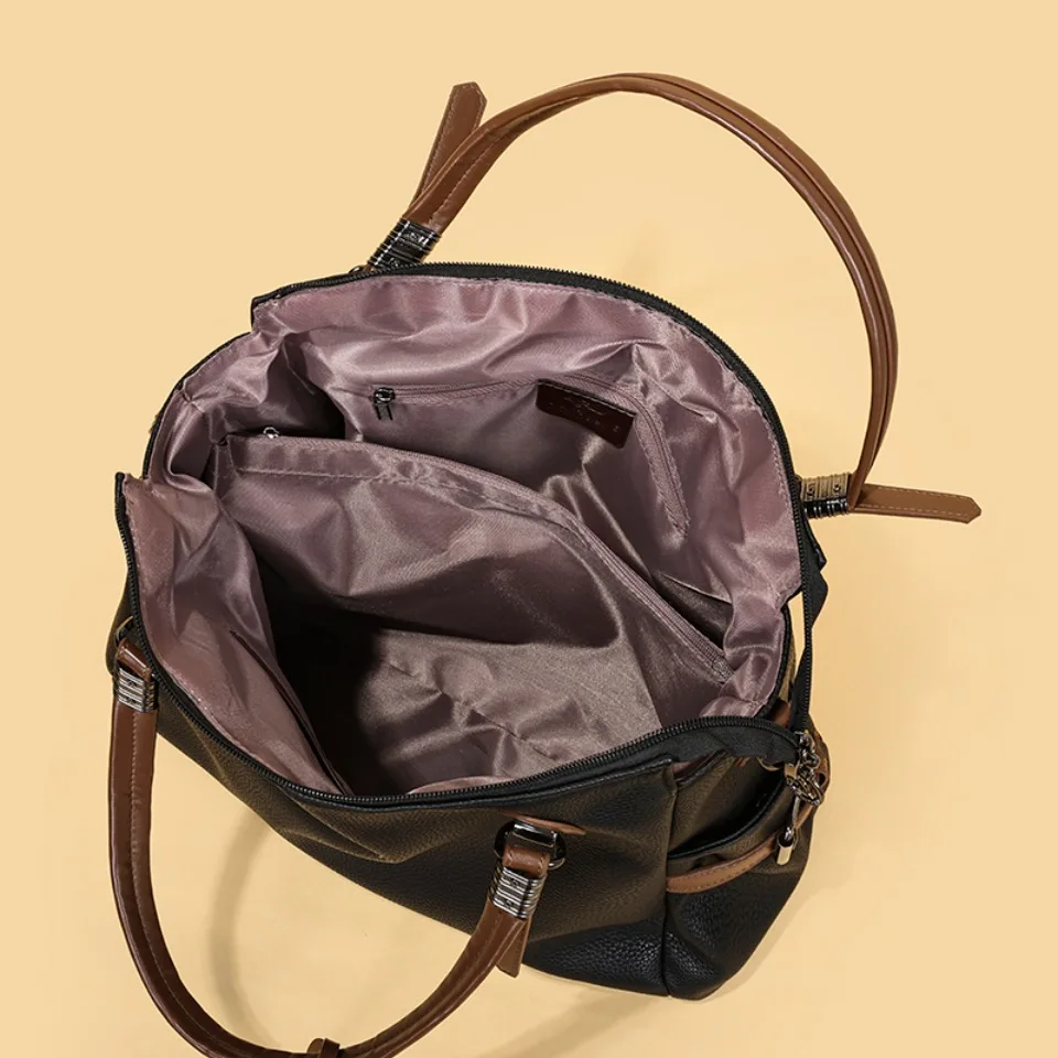 Genuine Brand Women Soft Leather Shoulder Bags Luxury Women's Bag High Quality Ladies Handbag Female Messenger Bag Large Tote