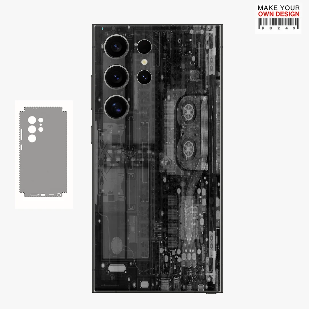 Protector de Pantalla Trasero con Adhesivos Decorativos Coloridos para Samsung Galaxy S24 S23 S25 Ultra Plus S26 Ultra