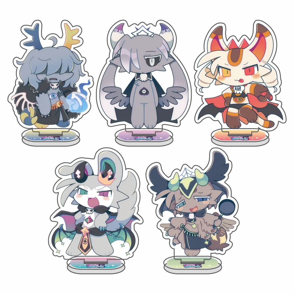DevilConnection debirun Amo B-three Nazar Mane-ko Do Red Hardestar Double-Sided  9cm Game Acrylic  keychains Stand Desk Gift