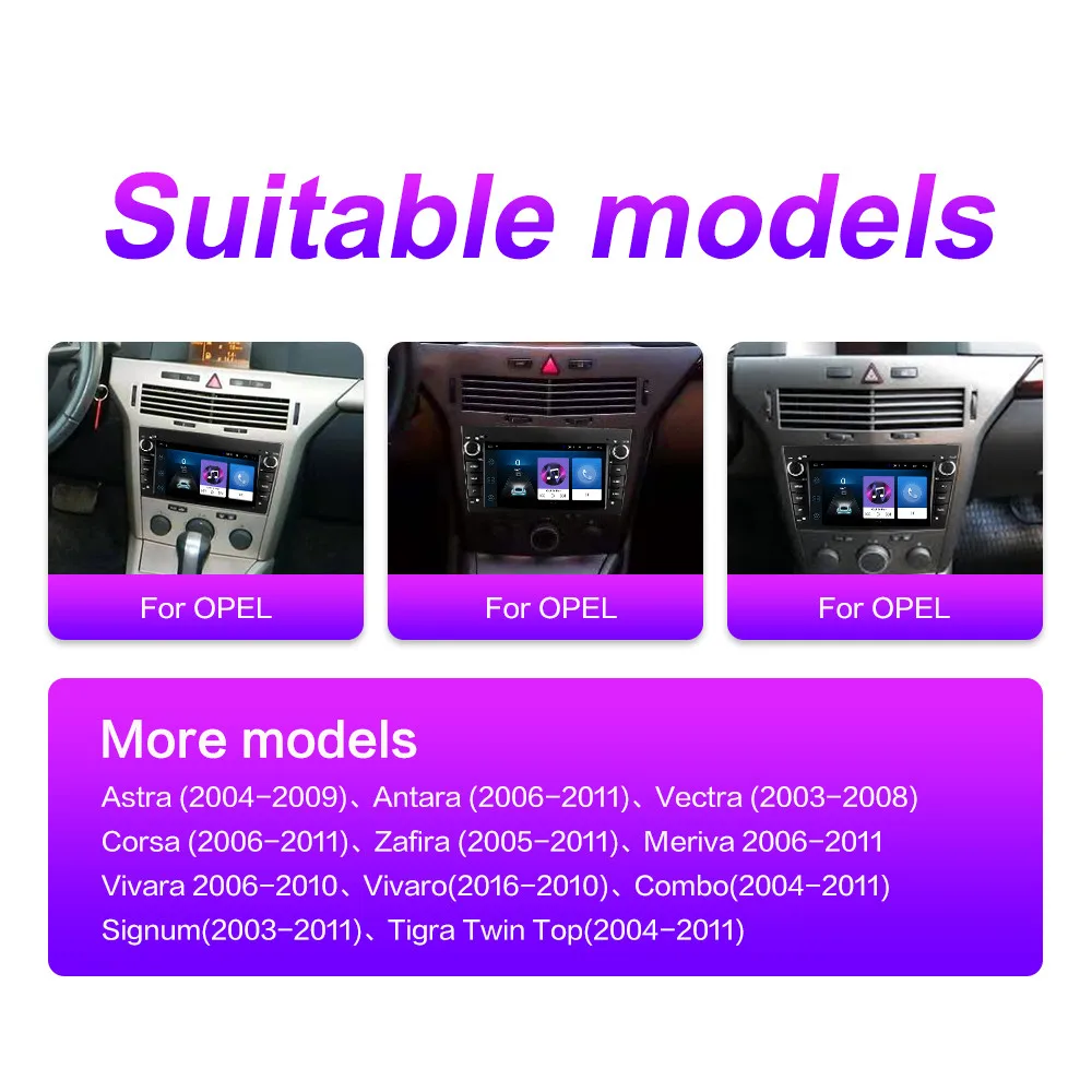 Car Radio 2 Din Android For Opel Vauxhall Astra H G J Vectra Antara Zafira Corsa Vivaro Meriva Veda FM GPS Navigation NO DVD