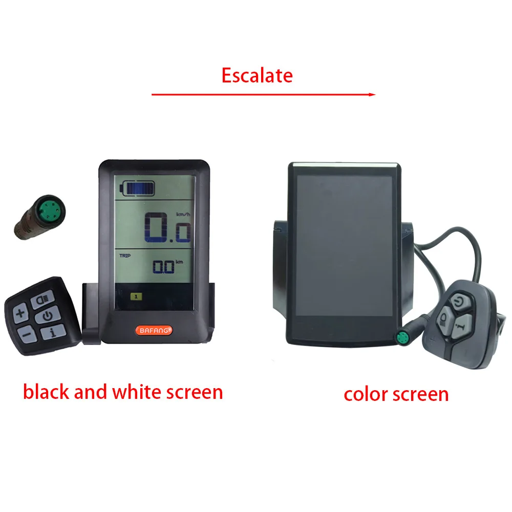 KD718 E-Bike Display 48V E-Bike Accessories Speed Control Panel For BAFANG DPC10 UART Protocol For BAFANG Mid Motor 750W 1000W