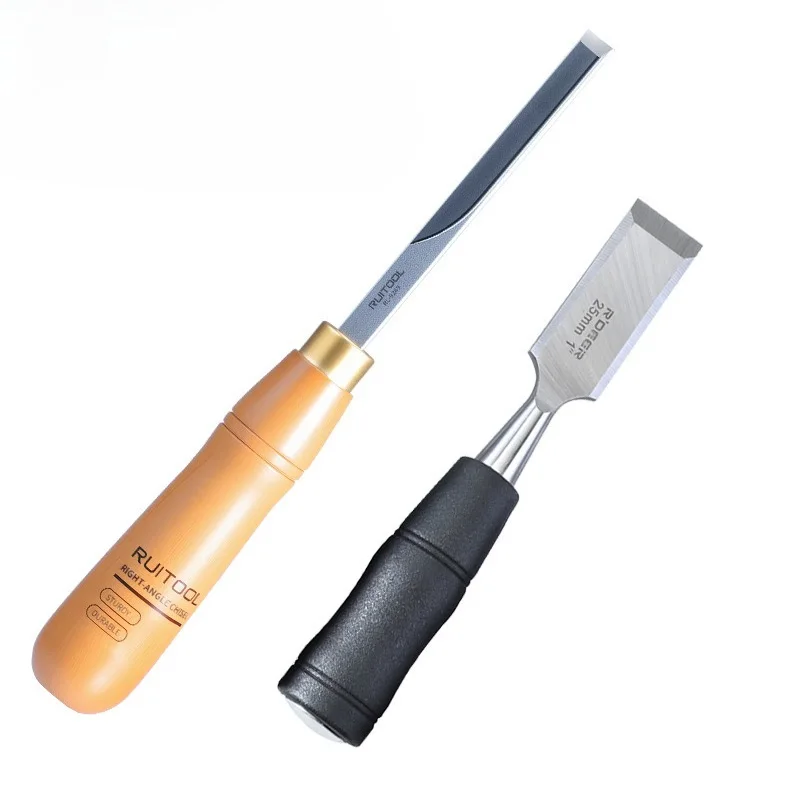 

Прямоугольное долото, плоское долото ручной работы, многофункциональное долото с деревянной ручкой, профессиональные инструменты для резьбы своими руками, 2 шт.