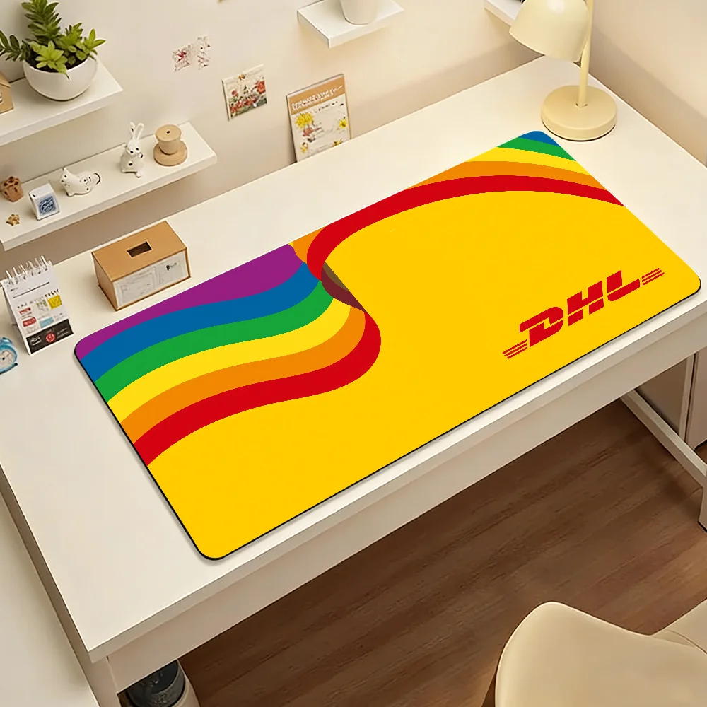 Fashion D-DHL-S Logo Mouse Pad For Office Gaming And Keyboards Non-Slip Large Waterproof