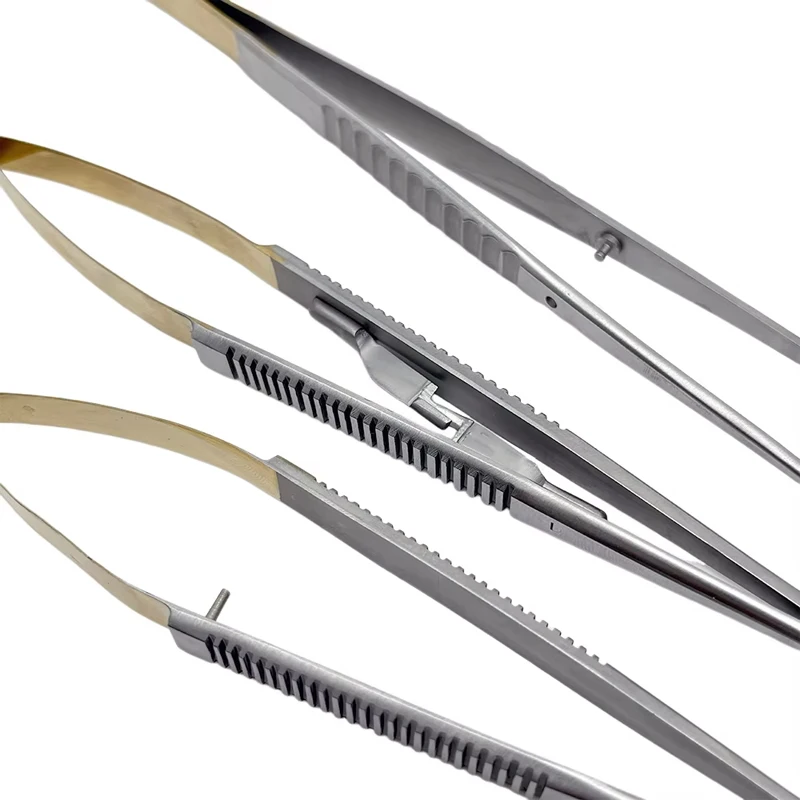 18cm Dental Stainless Steel Castroviejo Needle Holder Surgical Scissors Orthodontic Implant Holding Forceps Tweezer