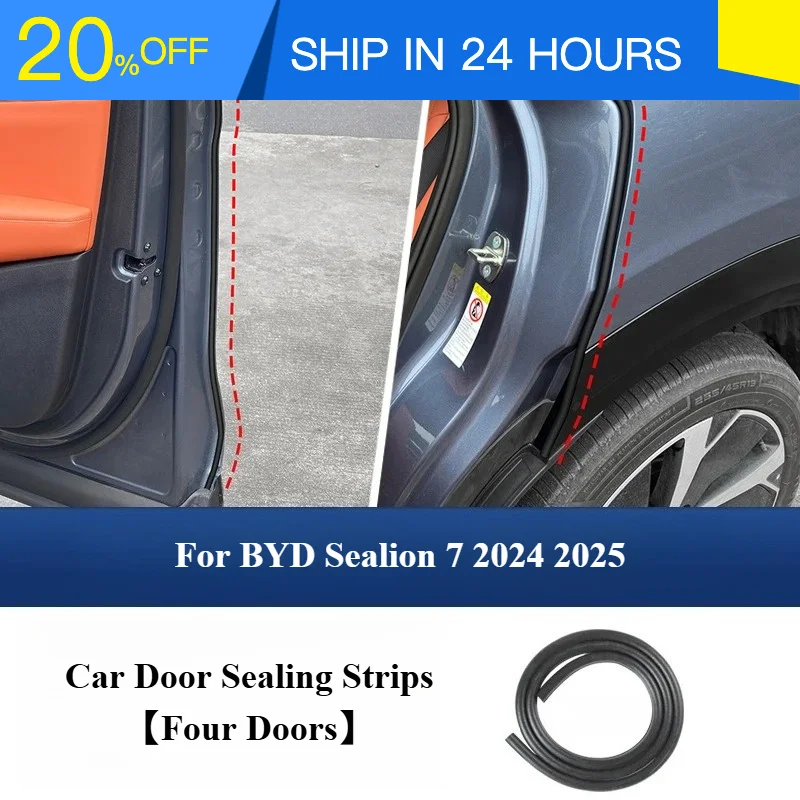 ONEY For BYD Sealion 7 Door Sealing Strips Sound Insulation Front Engine Hood Trunk Noise Reduction Dustproof Seal